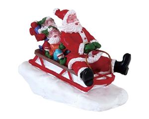 72549 - Sledding With Santa, Schlittenfahrt, Weihnachtsdorf, Weihnachtsfiguren - Lemax