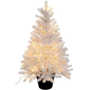 Creativ light Künstlicher Weihnachtsbaum "Weihnachtsdeko, künstlicher Christbaum, Tannenbaum", Im Topf