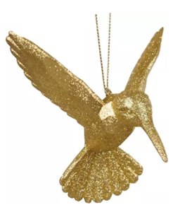 Kurt S. Adler Orn.plc kolibrie goud l10cm - 
