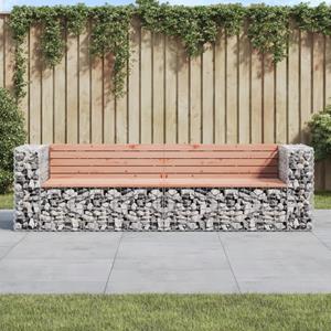 VidaXL Tuinbank schanskorfontwerp 244x71x65,5 cm massief douglashout