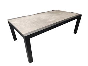 Driesprong Collection tea table aluminium inlay antraciet - 
