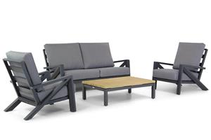 Santika Furniture Santika Cinta/Riviera 120 cm stoel-bank loungeset 4-delig