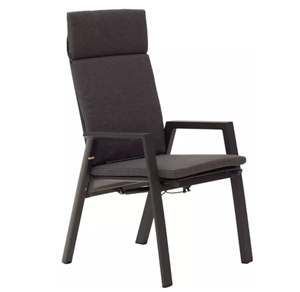 Driesprong Collection Frazer dining chair aluminium-textilene zwart - 