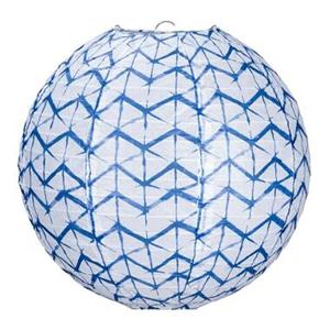 Leen Bakker Lichtsnoer Azur - Blauw - Lampionnen rond 30 cm