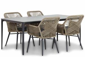 Lifestyle Garden Furniture Lifestyle Advance/Gianna 180 cm dining tuinset 5-delig