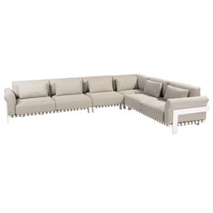 4 Seasons Outdoor Paloma hoek loungeset 4 delig wit aluminium 