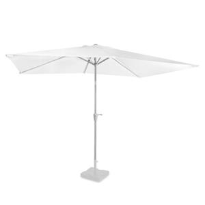 Premium-Sonnenschirm Rapallo 200x300cm – Robuster Sonnenschirm – Neigbar – UV-beständiges Tuch – Weiß – Inklusive Schutzhülle - Vonroc