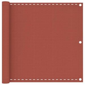 bonnevie Balkon-Sichtschutz Terracotta-Rot 90x500 cm HDPE vidaXL46174