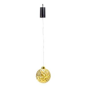 Iko Kerstbal Goud - Met Led Verlichting- D12 Cm - Aan Draad