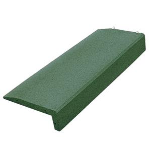 GreenTyre Rubber Rand Speelplaats / Opsluitband L-vormig - 100 X 40 X 14,5 Cm - Groen