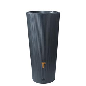 Meuwissen Agro  2in1 Ton Vaso Decor 220 Liter Grafietgrijs Dia. 58(max) X H.120 Cm K