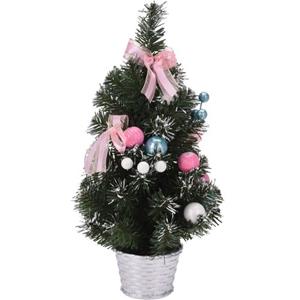 Kunstkerstboom - Mini - Inclusief Versiering - Kerstboom - 40 Cm