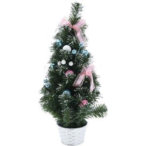 Kunstkerstboom - Mini - Inclusief Versiering - Kerstboom - 50 Cm