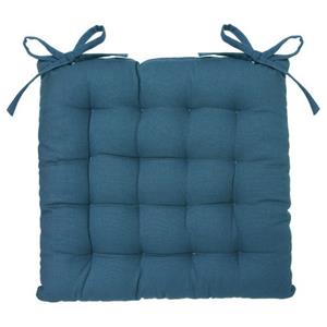 Atmosphera - Sitzauflage aus Baumwolle blaugrün 38 × 38 cm Blau