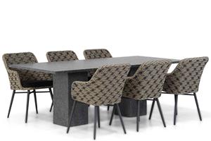 Lifestyle Garden Furniture Lifestyle Crossway/Graniet 220 cm dining tuinset 7-delig