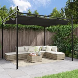 bonnevie Pergola mit Schiebedach Anthrazit 295x292x230 cm vidaXL39570