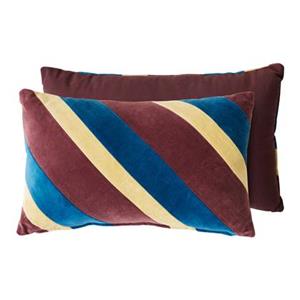 HKliving Striped Velvet Sierkussen 30 x 50 cm - Speakeasy