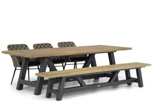 Lifestyle Garden Furniture Lifestyle Crossway/Trente 260 cm dining tuinset 5-delig
