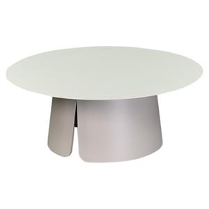 AVH-Collectie Barolo bijzettafel 90cm rond H36cm aluminium latte