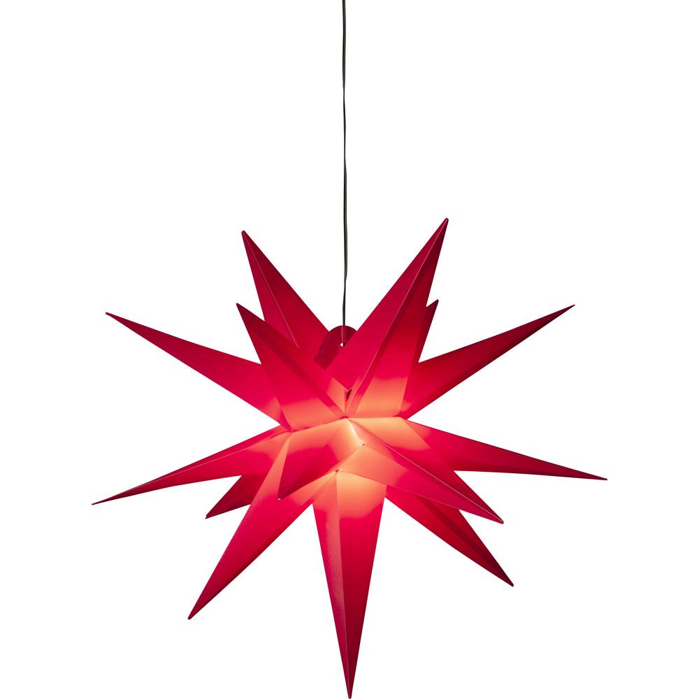 Konstsmide 5970-550 Kerstster Ster Warmwit LED Rood Energielabel: G (A - G)