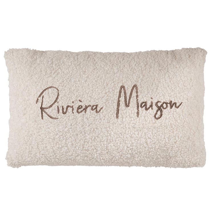 Riviera Maison Rivièra Maison Sierkussen Teddy Off-White 30x50 cm