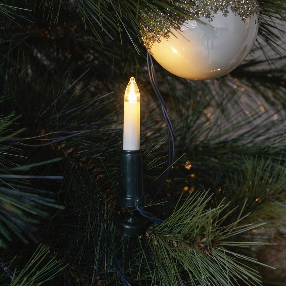 Konstsmide LED Weihnachtsbaum-Beleuchtung 4,5V Lichterkette Bernstein