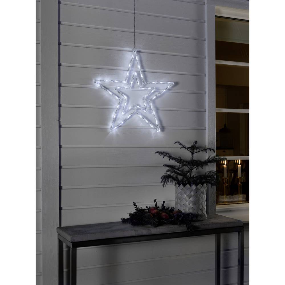 konstsmide Acryl-Figur EEK: G (A - G) Stern Neutralweiß LED Transparent