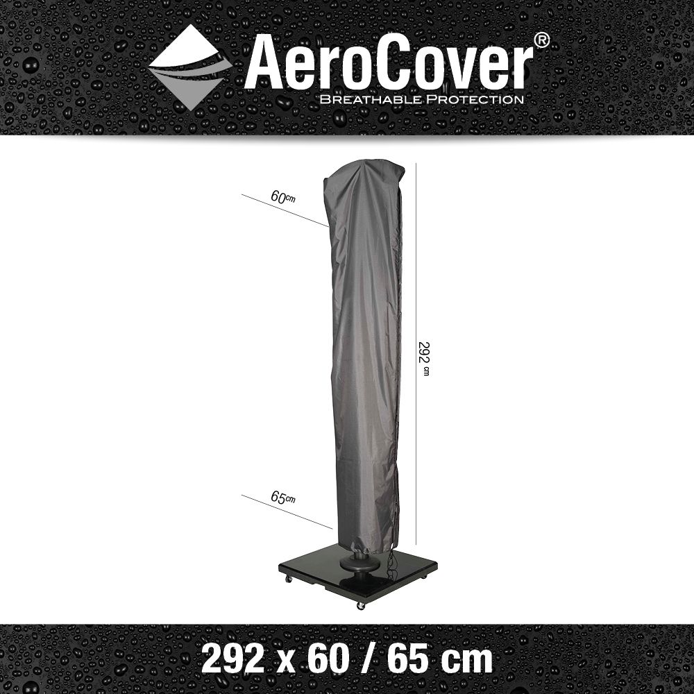 Platinum Aerocover vrijhangende parasolhoes H292x60/65 voor Challenger 400 x 300