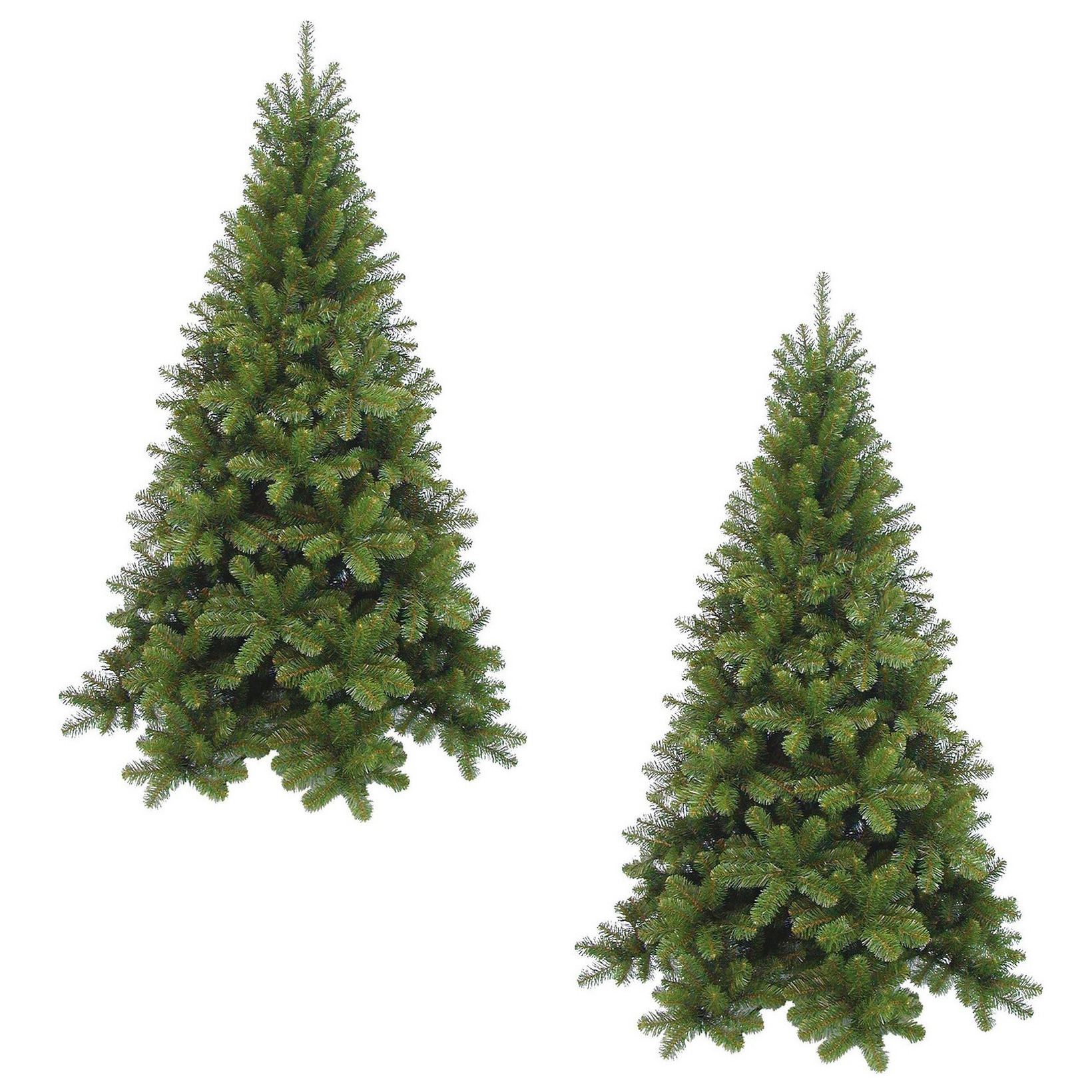 Triumph Tree 2x stuks groene kunst kerstboom/kunstboom 196 tips 120 cm -