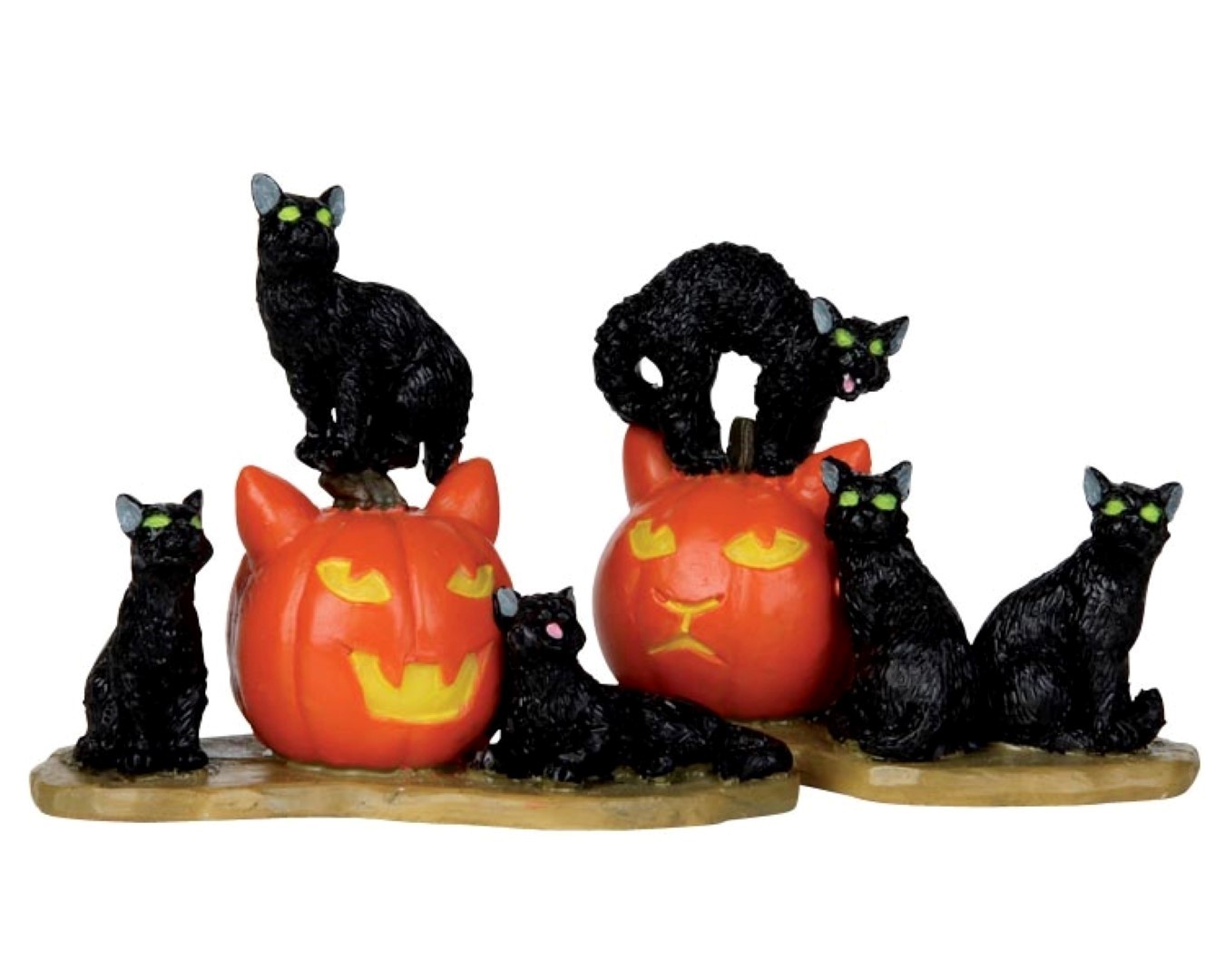 LEMAX Halloween cats set of 2 - 