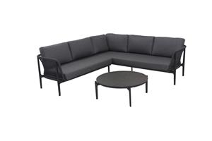 Loungeset Algarve 3-Delig Grey-Antraciet