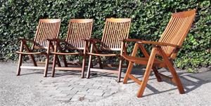 Whoppah 4x Teak & Garden folding chairs Wood - Tweedehands
