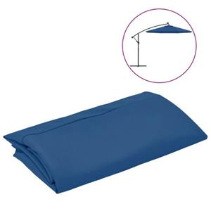 VIDAXL Vervangingsdoek Voor Zweefparasol 300 Cm Azuurblauw