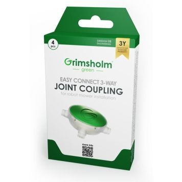 Grimsholm Green gesplitste koppeling - robotmaaier - 4 stuks - vochtbestendig - max 50V - wit - groen