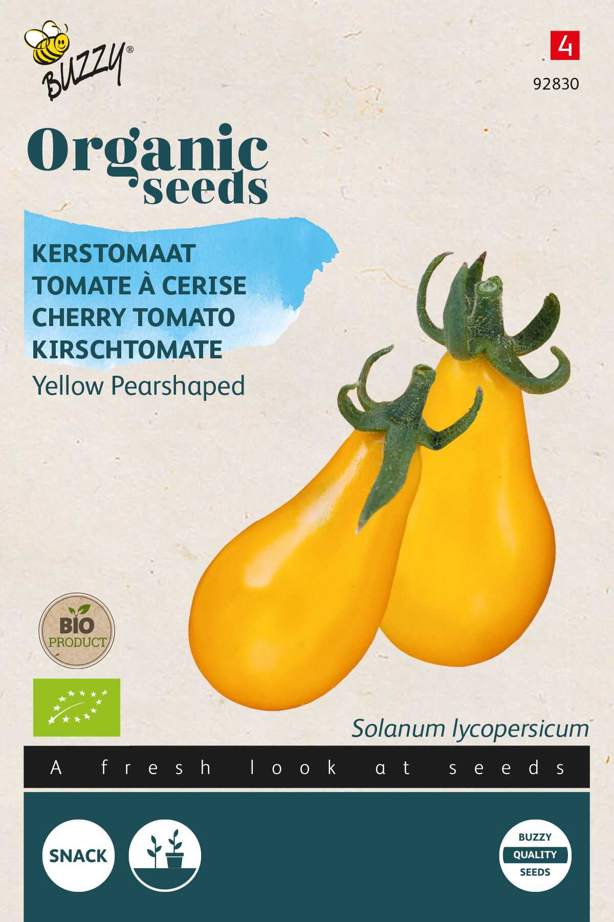 Buzzy Organic Tomaat Yellow Pearshaped (BIO) - 