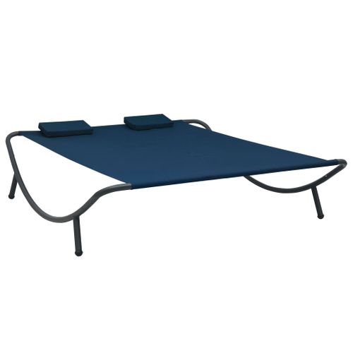 The Living Store  Stof - Loungebed Stof Blauw - Tls313531