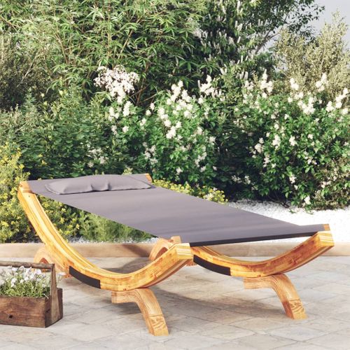 The Living Store  Hout - Loungebed 100x188,5x44 Cm Massief Gebogen Hout - Tls313948
