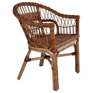 The Living Store  Rattan - Tuinstoel Natuurlijk Rattan Bruin - Tls246809