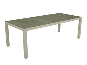 Relax Diningtafel Dakota Keramiek Top Dark Grey - Matt White Frame 220 x 100 cm