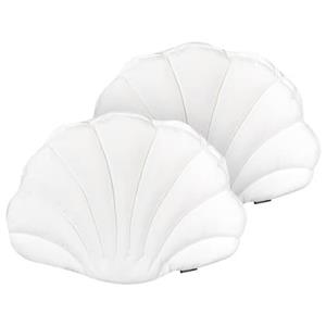 Beliani  CONSOLIDA - Sierkussen set van 2 - Off-white - Fluweel