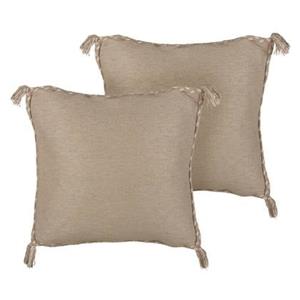 Beliani  ERIGERON - Sierkussen set van 2 - Beige - 45 x 45 cm - Jute