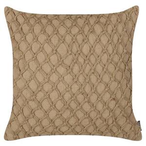 Beliani COLLOMIA-Sierkussen set van 2-Beige-45 x 45 cm-Katoen