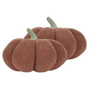 Beliani  MUNCHKIN - Sierkussen set van 2 - Bruin - 35 cm - Bouclé