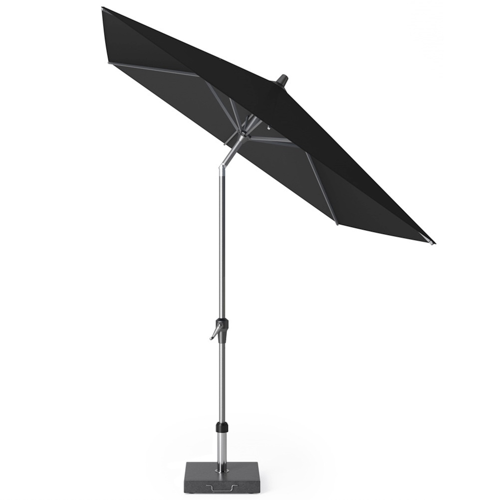 Platinum Riva parasol 250x200 cm zwart met kniksysteem