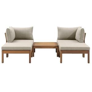 Le Sud modulaire loungeset Orleàns V2 - taupe - 5-delig