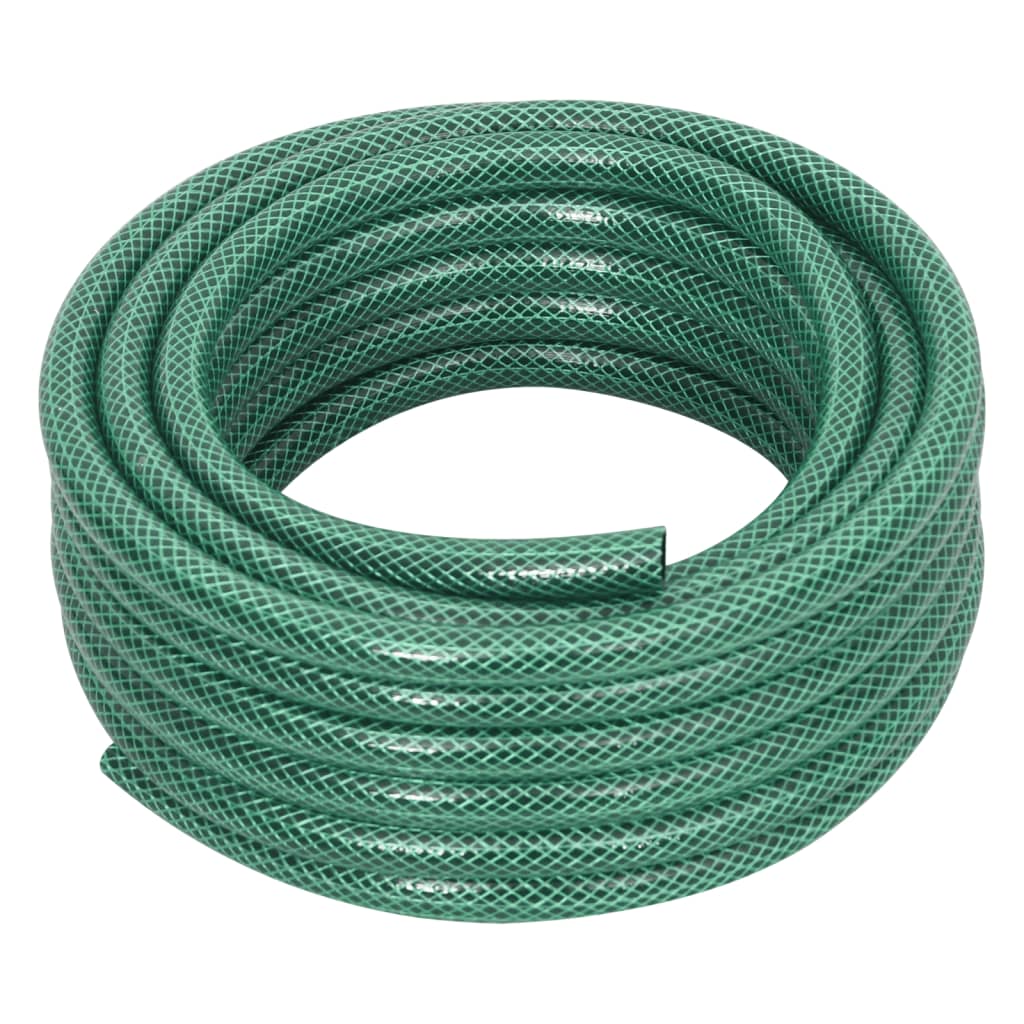 vidaXL Tuinslang met koppelingsset 0,6'' 50 m PVC groen