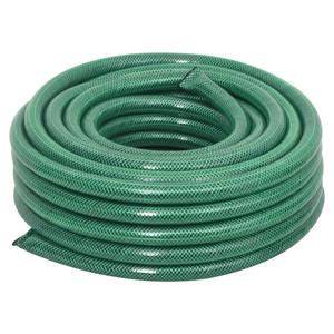 vidaXL Tuinslang met koppelingsset 0,9'' 50 m PVC groen