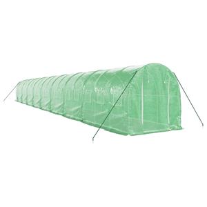 vidaXL Tuinkas met stalen frame 36 m² 18x2x2 m groen