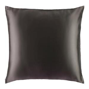 Slipsilk - Quadratischer Kissenbezug Aus Seide - Pillowcase Charcoal 80x80