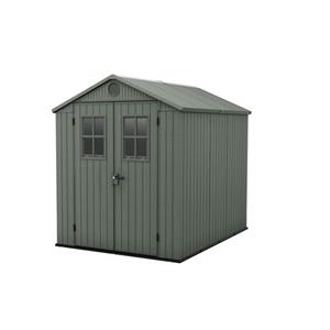 Keter Darwin 68 Tuinhuis - Dubbele Deuren + Ramen - 190x244x221 - Groen